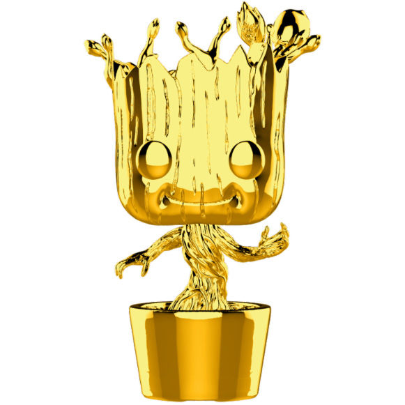Funko Pop ! marvel Studios 10 Groot Gold Cromado